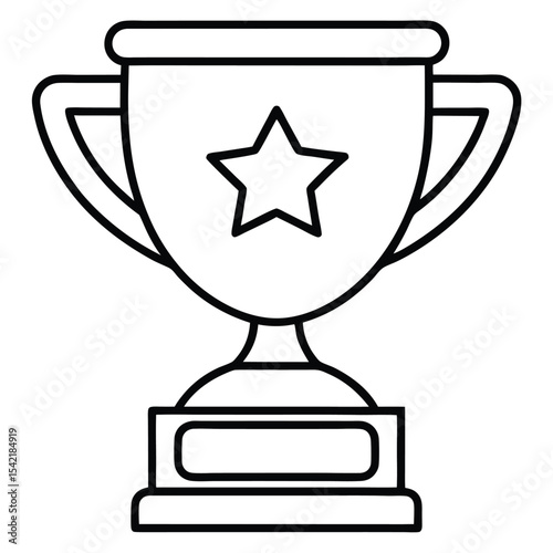 Simple Icon of a Leaderboard Trophy