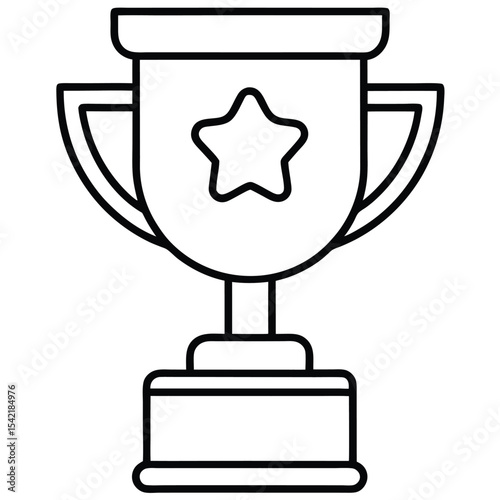 Simple Icon of a Leaderboard Trophy