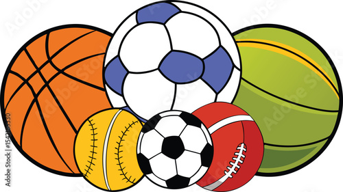 set of sports balls