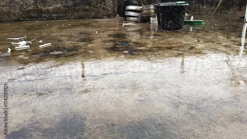 The view when it rains during the day on the top yard feels fresh and cool and the raindrops are very calming