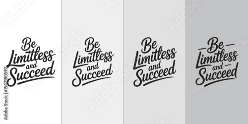Motivational Typography Quote Vector Set for T-Shirts and Posters – Inspirational Design Bundle
