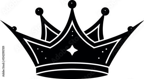 set of crowns vector