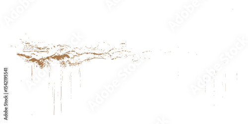 Transparent bubbles and clear gold water splashes combined with abstract black ink splatters produce a clean, flowing grunge background.