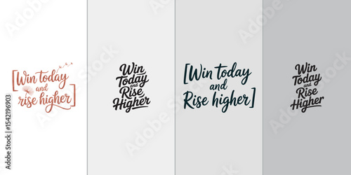Motivational Typography Quote Vector Set for T-Shirts and Posters – Inspirational Design Bundle