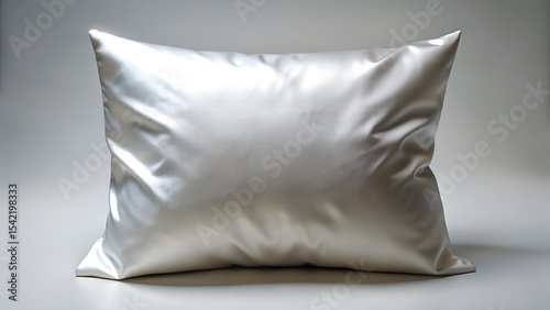 White Pillow with Satin Finish and Soft Reflection