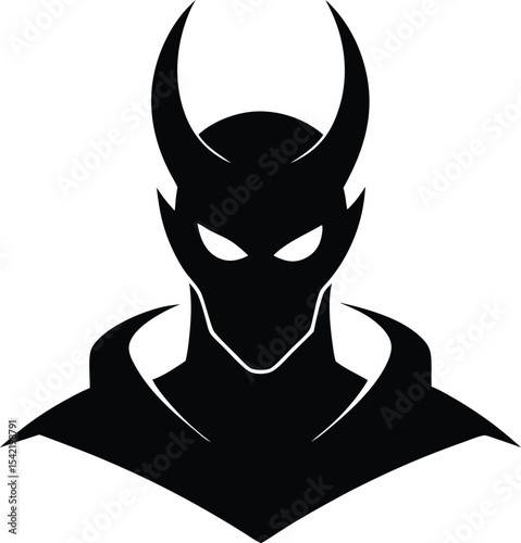 devil mask isolated on white