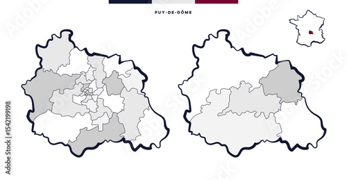 Département du Puy de Dôme - Auvergne-Rhône-Alpes (France)	
