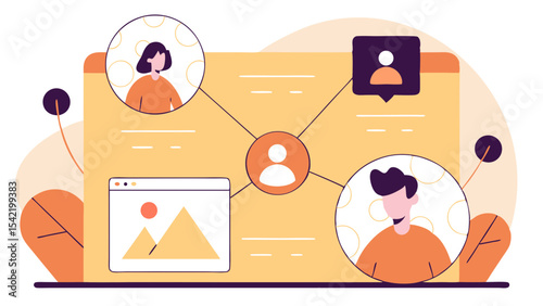 Social Media Networks and Digital Communication Icons