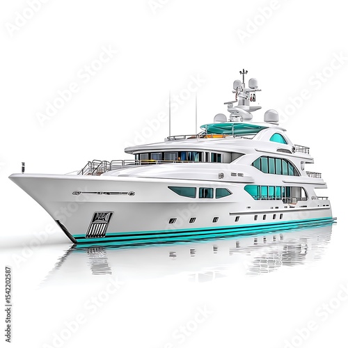 Luxurious yacht on calm water (1)