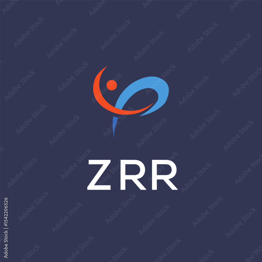 Fototapeta premium ZRR Letter Initial Logo Design Template Vector Illustration