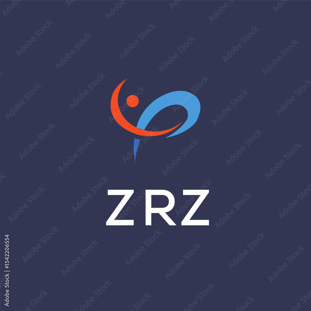 Fototapeta premium ZRZ Letter Initial Logo Design Template Vector Illustration