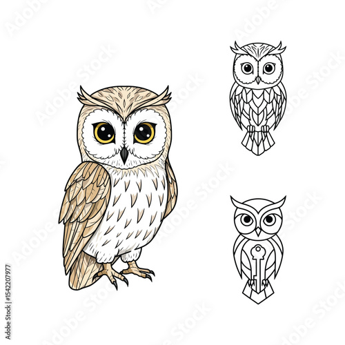 set of owls