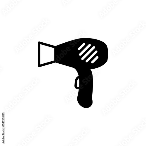 hair dryer icon simple design on white background