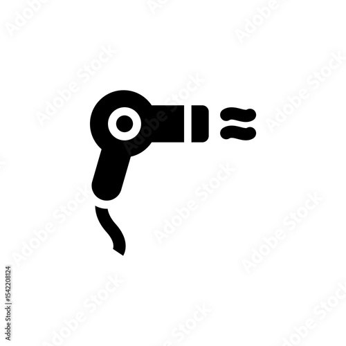 hair dryer icon simple design on white background