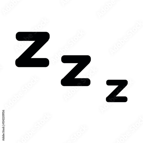 Sleep icon vector, symbol of sleep vector, sleep snore icon, zzz sleeping night, zzz sleeping vector isolated on white background.
