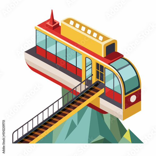 train station vector illustration