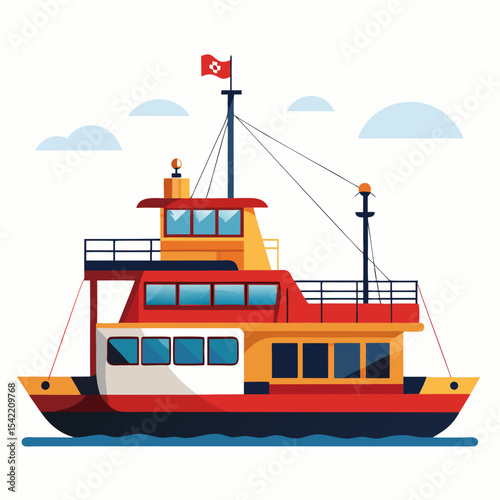 ship in the sea