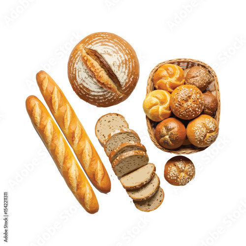 assortment of bread