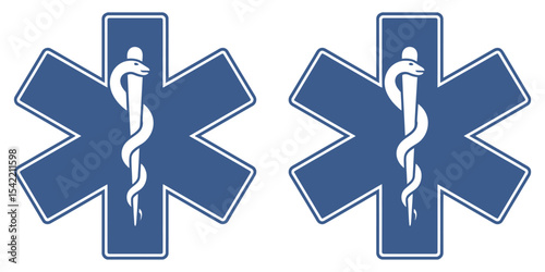 Rod of asclepius medical symbol vector