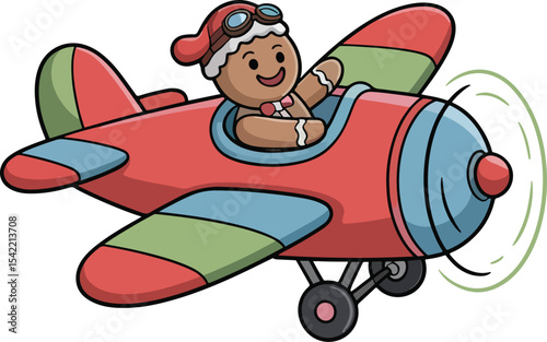 Gingerbread Fly With Airplane