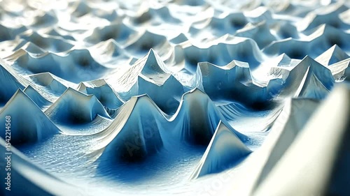Abstract close-up of textured blue surface resembling ocean waves, showcasing intricate patterns