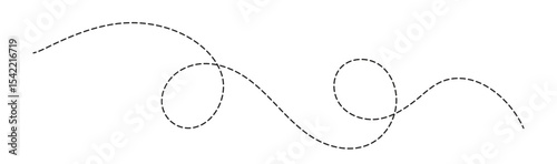 “Abstract Hand-Drawn Dotted and Curved Line Collection – Decorative Sketch Style Dashed Elements for Minimalist and Creative Vector Designs”