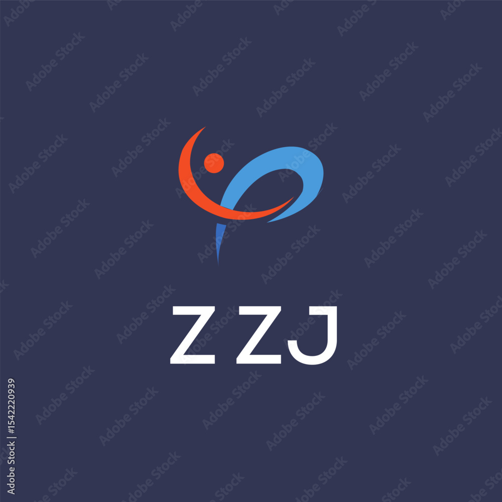 Fototapeta premium ZZJ Letter Initial Logo Design Template Vector Illustration
