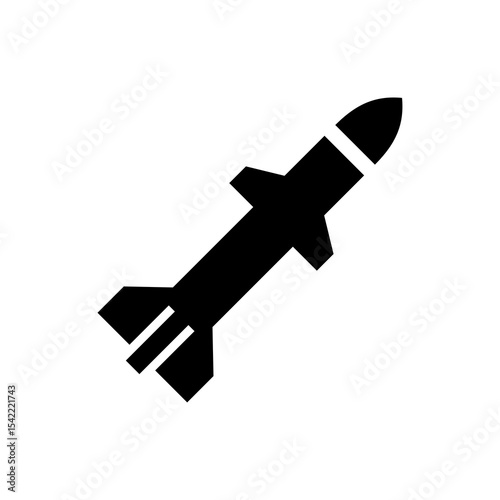 missile icon illustration, war, weapon icon