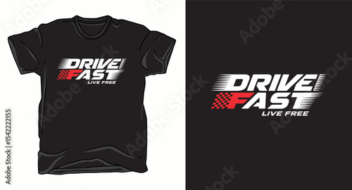 Dive fast typography vector t-shirt design print