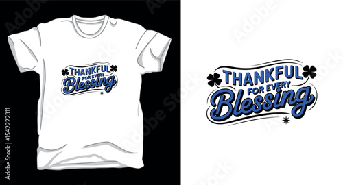 Blessings motivational typography vector t-shirt design print