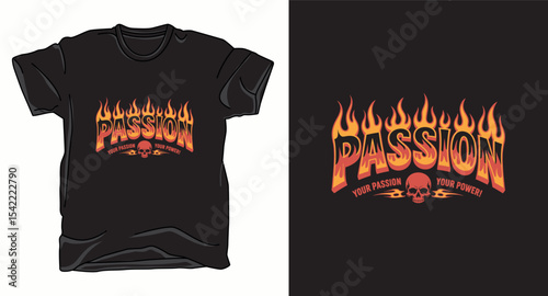 Passion typography vector t-shirt design print