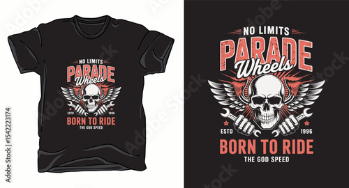 Paradise wheel graphic vector t-shirt design print