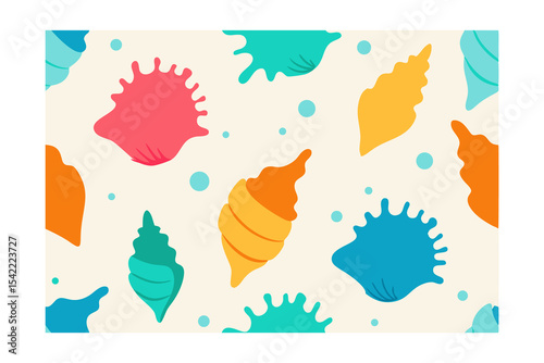 seamless pattern with autumn leaves