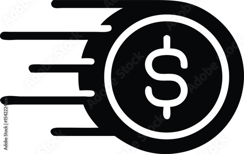 Fast cash icon. payment icon
