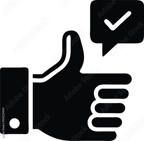Hand thumb up icon