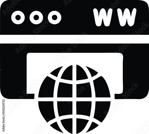 Internet http address icon