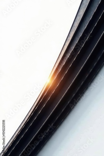 Interwoven black lines, angled stripe, white backdrop , line art, black and white