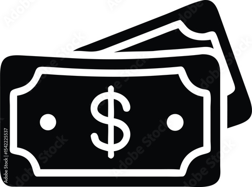 Money icon. Cash money icon