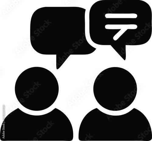 People talking icon
