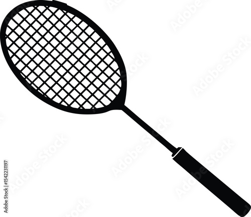 badminton bat silhouette  vector,badminton bat icon