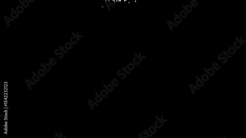White smoke burst animated overlay set, 4k resolution.