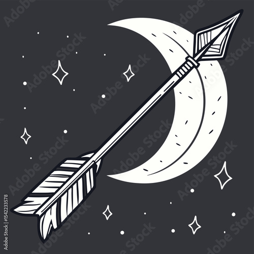moon and stars