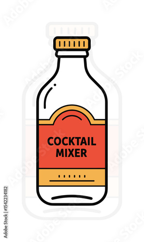 Cocktail Mixer Vector Art, Bartender Tools and Drinkware