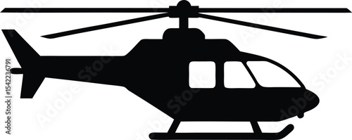 helicopter silhouette vector , copter icon,helicopter illustration