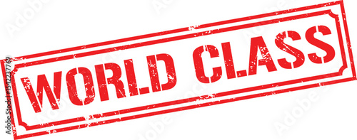 Grunge stamp world class