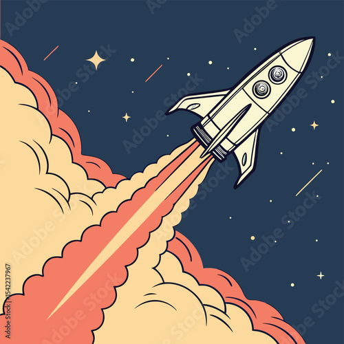 rocket on the moon