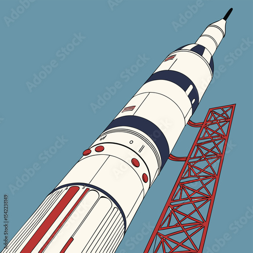 red and white rocket