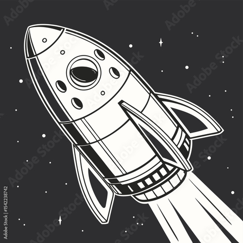 rocket in space