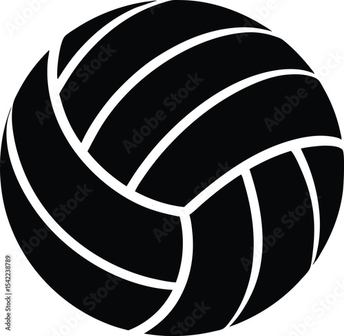 Volleyball simple silhouette  vector,Volleyball icon