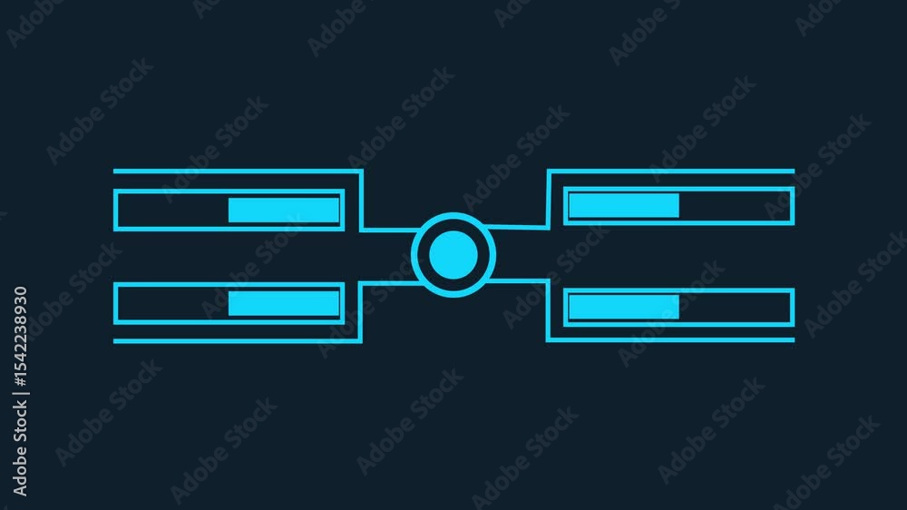 abstract Hud callout rectangle text box animation, scoreboard, modern technologies Futuristic viewfinder of the future. 